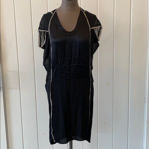 BCBGMAXAZRIA RUNWAY black silk dress